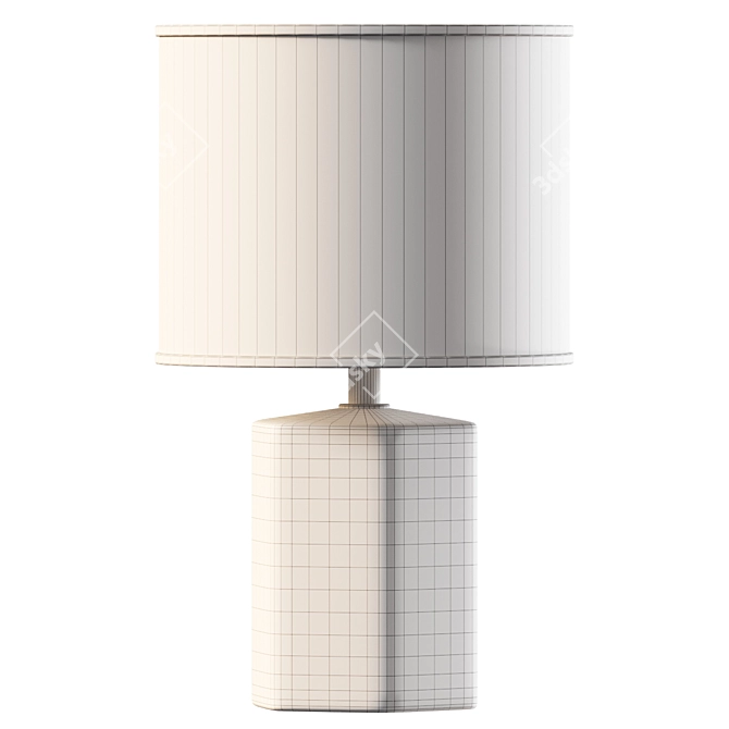 Modern Hexagon Table Lamp 3D model image 2