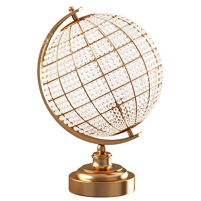 Polished Globe Ambient Table Lamp 3D model image 1