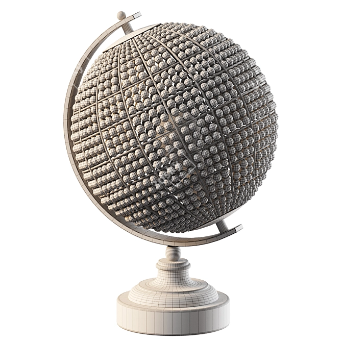 Polished Globe Ambient Table Lamp 3D model image 2