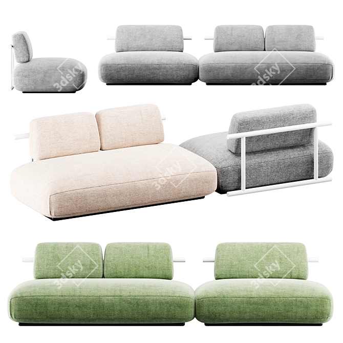 MDF Italia COSY Garden Sofa 3D model image 1