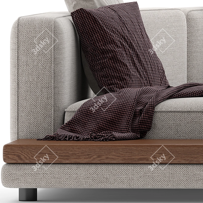 Modern Comfort Clyde Deep Sofa 3D model image 6