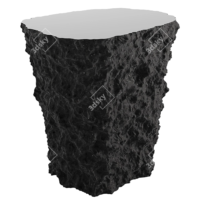 CoronaRender Lava Stone Table 3D model image 1