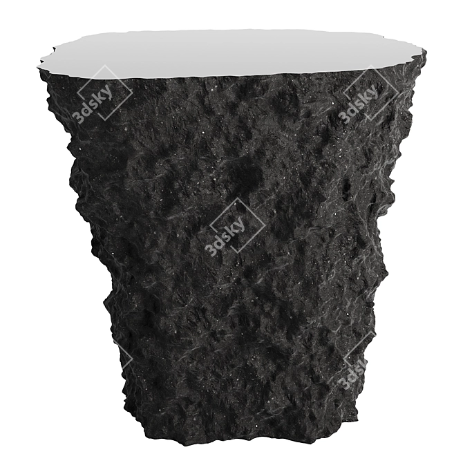 CoronaRender Lava Stone Table 3D model image 2