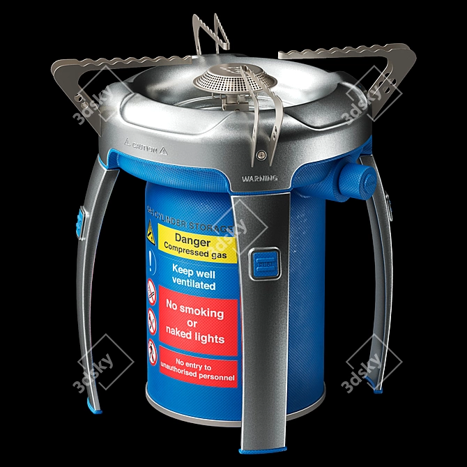 Corona Gas Cylinder 3D Model 3D model image 1