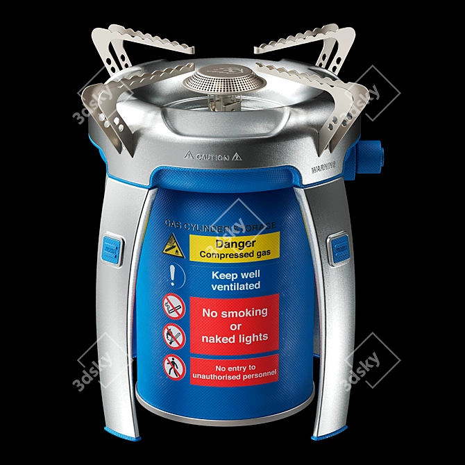 Corona Gas Cylinder 3D Model 3D model image 2