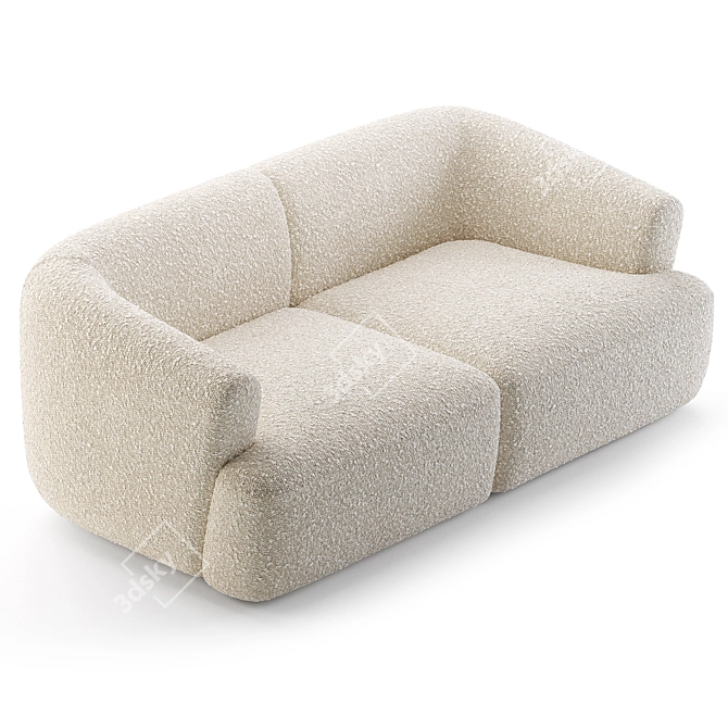 Multi-Config Boucle Sofa Sofia 3D model image 2