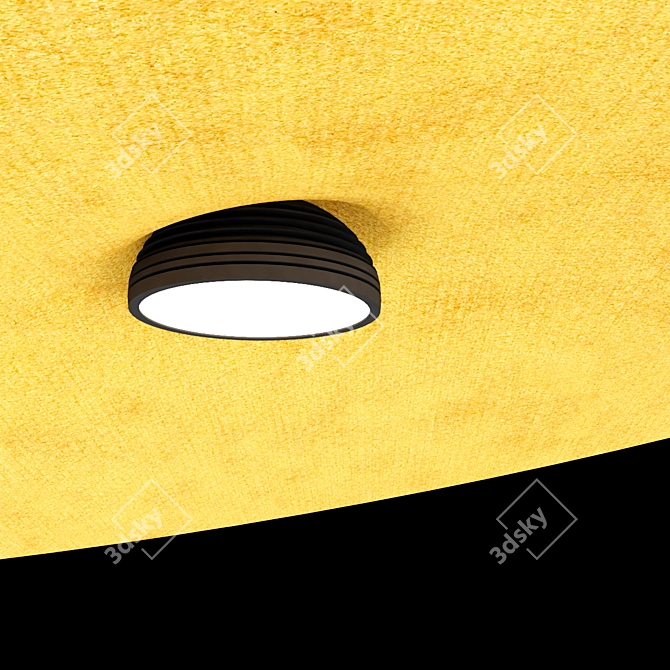 Eco-Friendly LED Acoustic Pendant Lamp 3D model image 2