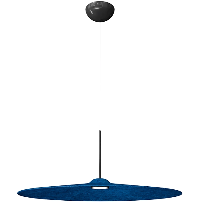 Eco-Friendly LED Acoustic Pendant Lamp 3D model image 6