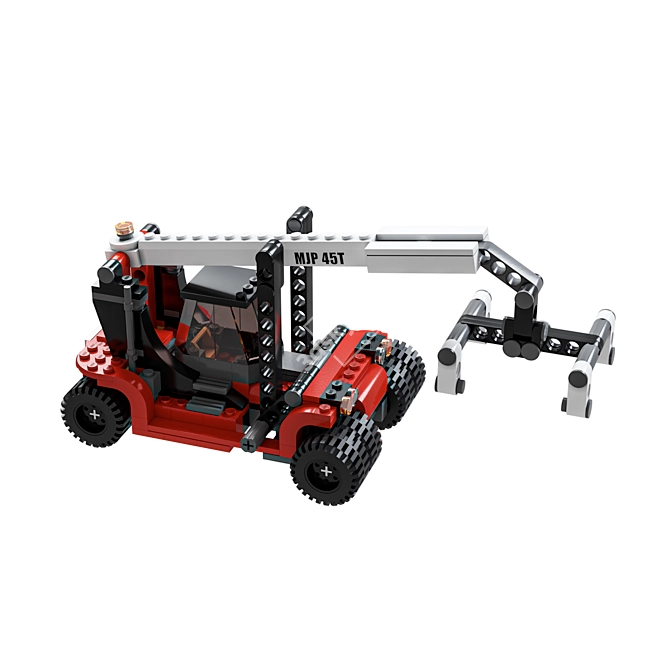 Lego Forklift Truck Model Corona 3D model image 5