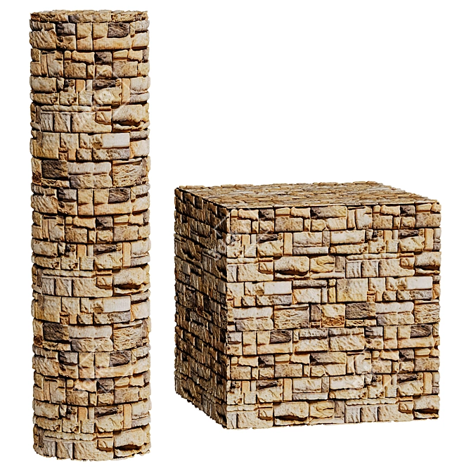 High-Resolution Stone Texture Pack 3D model image 2