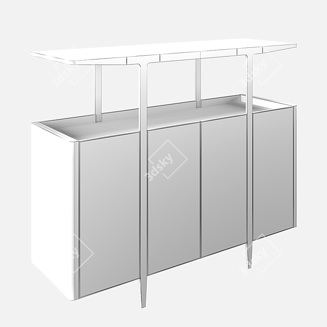 Turri Domus Glass Display Cabinet 3D model image 3