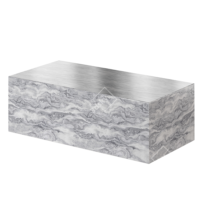 Italian Marble Coffee Table 3D model image 2