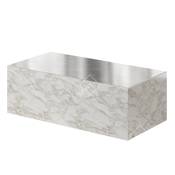 Italian Marble Coffee Table 3D model image 3