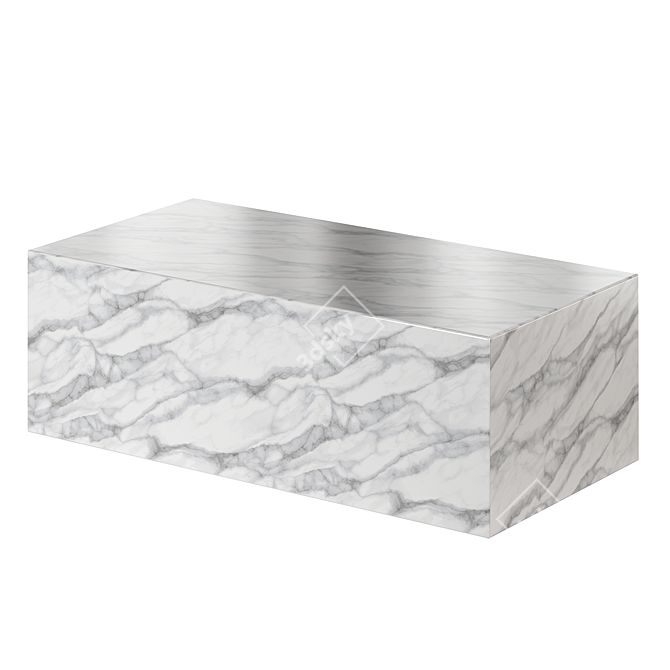 Italian Marble Coffee Table 3D model image 4