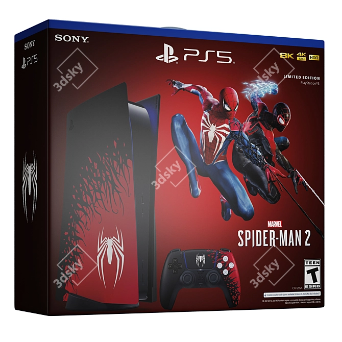 PS5 Bundle: Exclusive Game Pack 3D model image 2