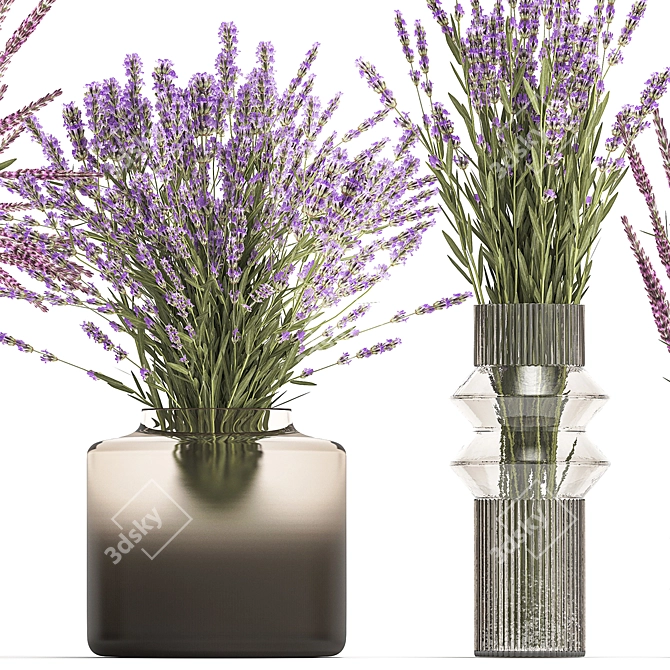 Field Flowers Bouquet Set 3D model image 3