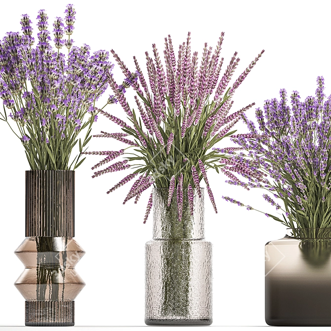 Field Flowers Bouquet Set 3D model image 4