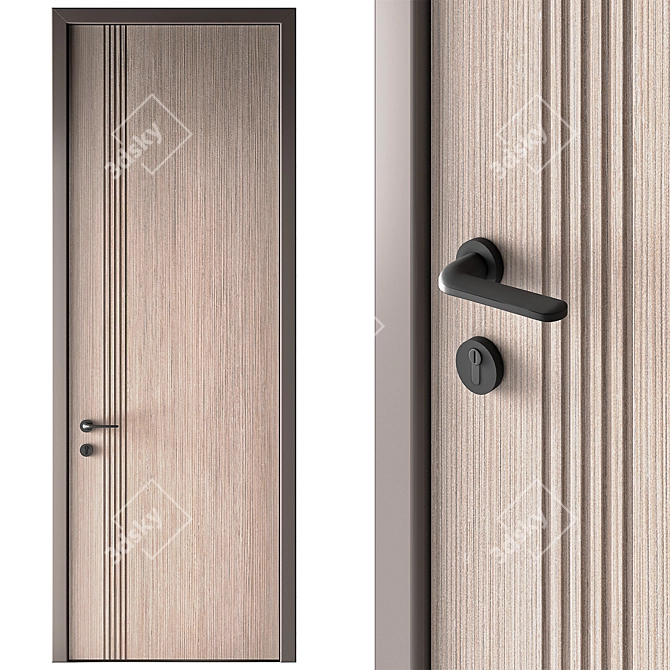 Raised Panel Doors: Modern Elegance 3D model image 3