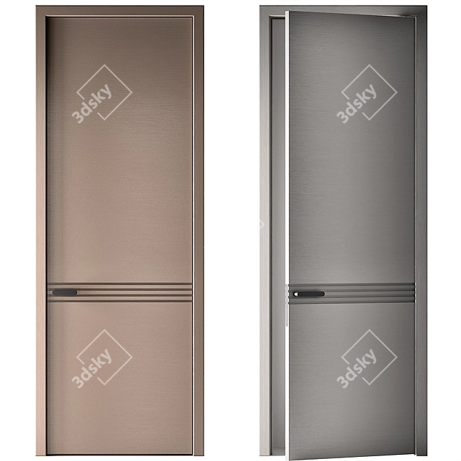 Raised Panel Doors: Modern Elegance 3D model image 9