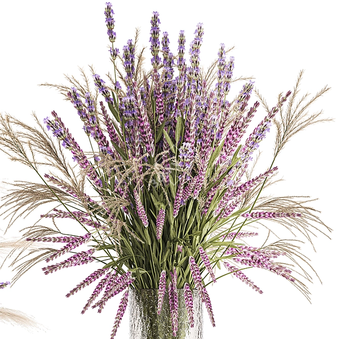 Field Flowers Bouquet Set 3D model image 3