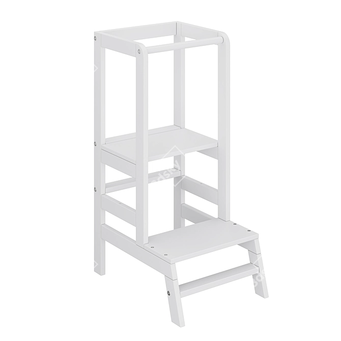 Adjustable Step Helper Tower 3D model image 1