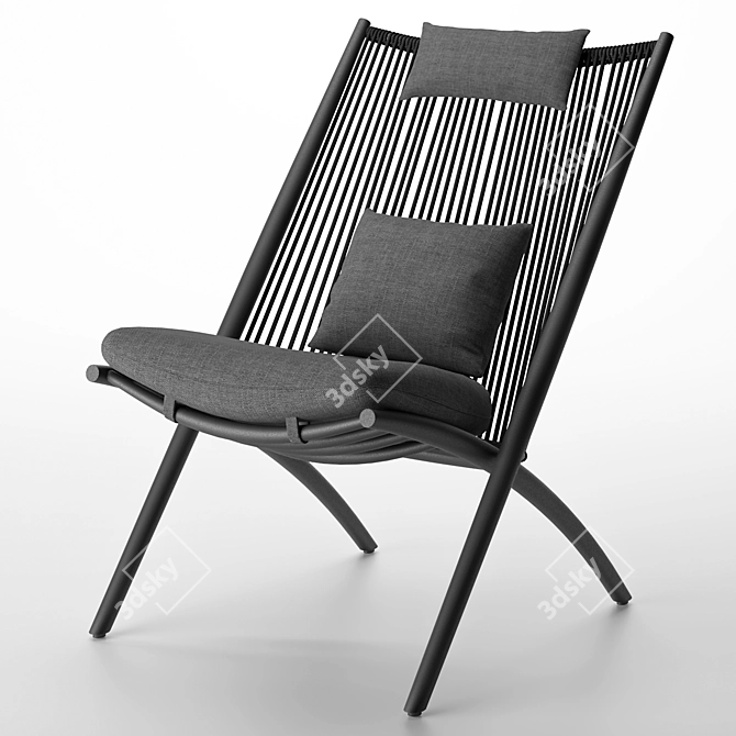 Outdoor Aloha Lounge Chair - XK04 3D model image 1