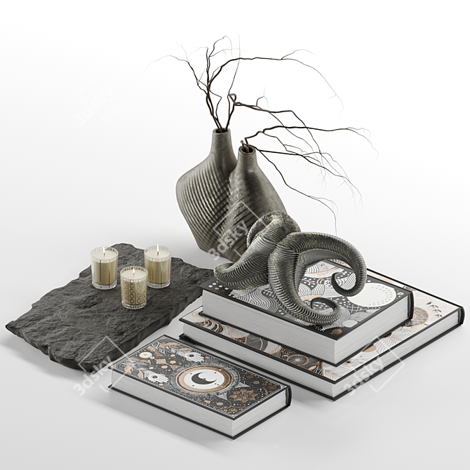 Decorative 3D Files Set Max FBX 3D model image 2