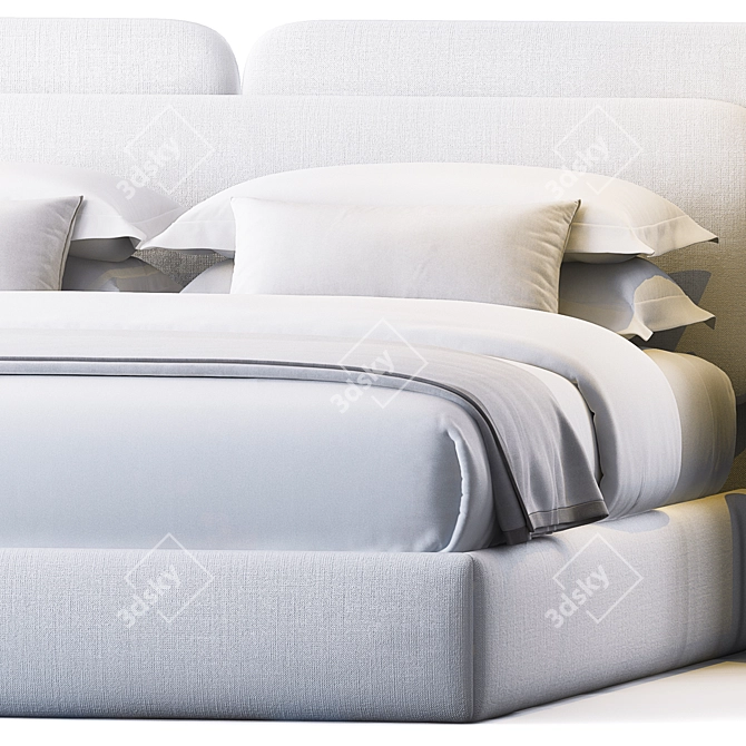  Sleek Modern Angelo Bed 3D model image 2