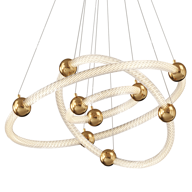 Luxury Auralia M Pendant Chandelier 3D model image 2