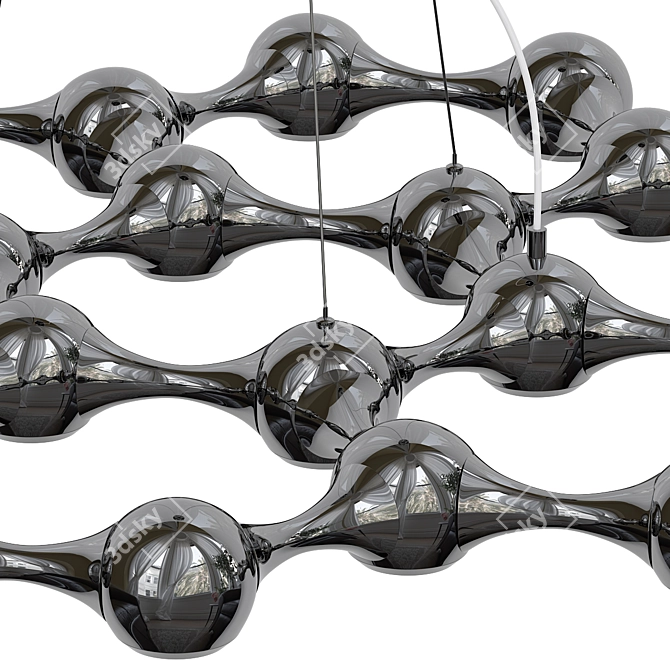 Modern Nordic Style Chandelier "Goslar 3D model image 2