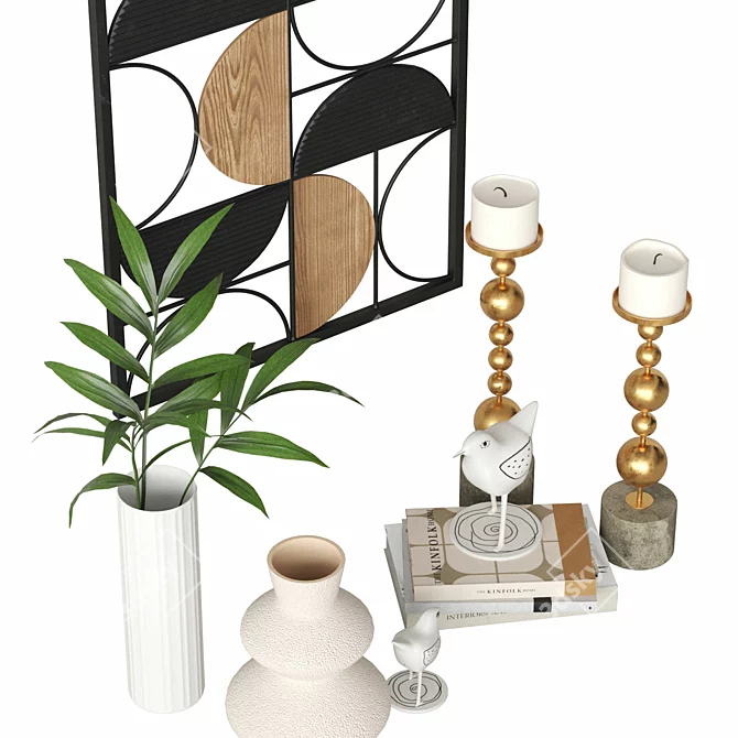 Decorative Wall Panel Set 3D model image 3