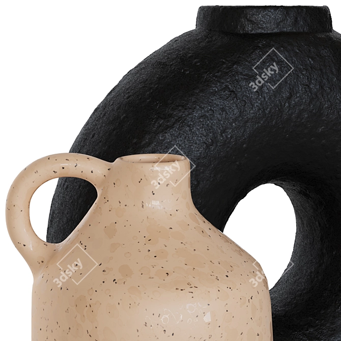 Renwil Modern Vase Set 3D model image 4