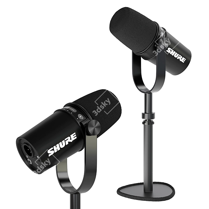 SHURE MV7 Studio Microphone Package 3D model image 5