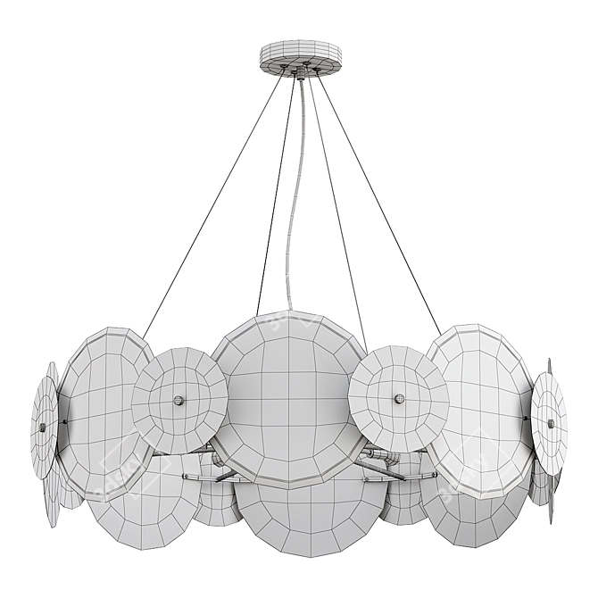 Elegant MW-Light Chandelier 3D model image 2