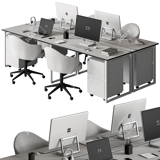 Office Essentials Set 569 3D model image 5