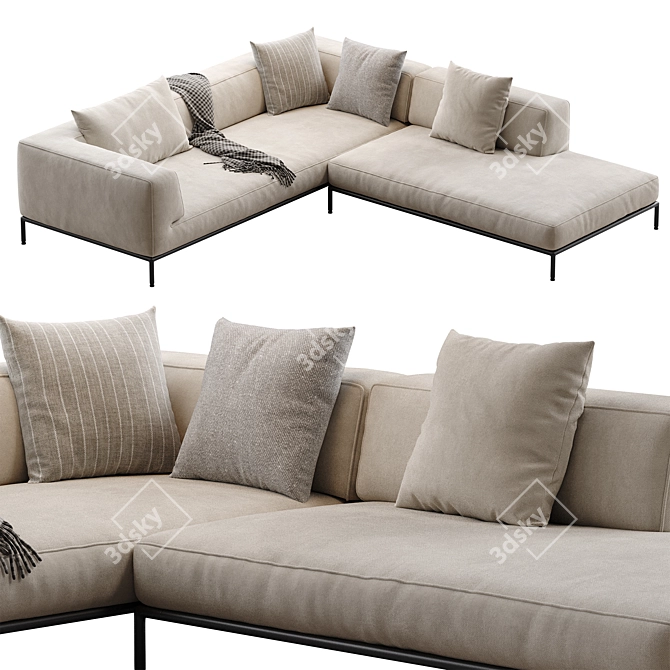 Flexform PERRY UP Sofa 2016 3D model image 3