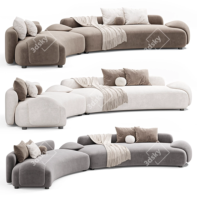 Elegant AMA Sofa 2015 Design 3D model image 3