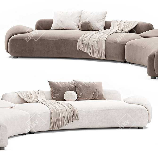 Elegant AMA Sofa 2015 Design 3D model image 5