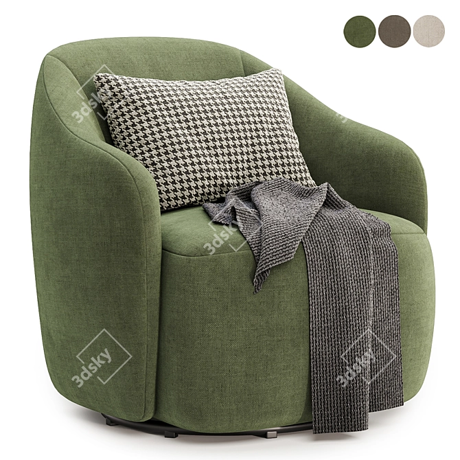 Modern Swivel Chair - Variety 3D model image 1