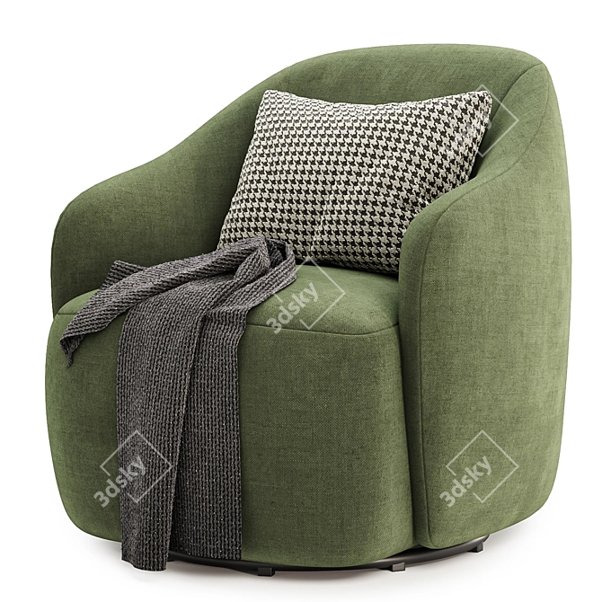 Modern Swivel Chair - Variety 3D model image 4