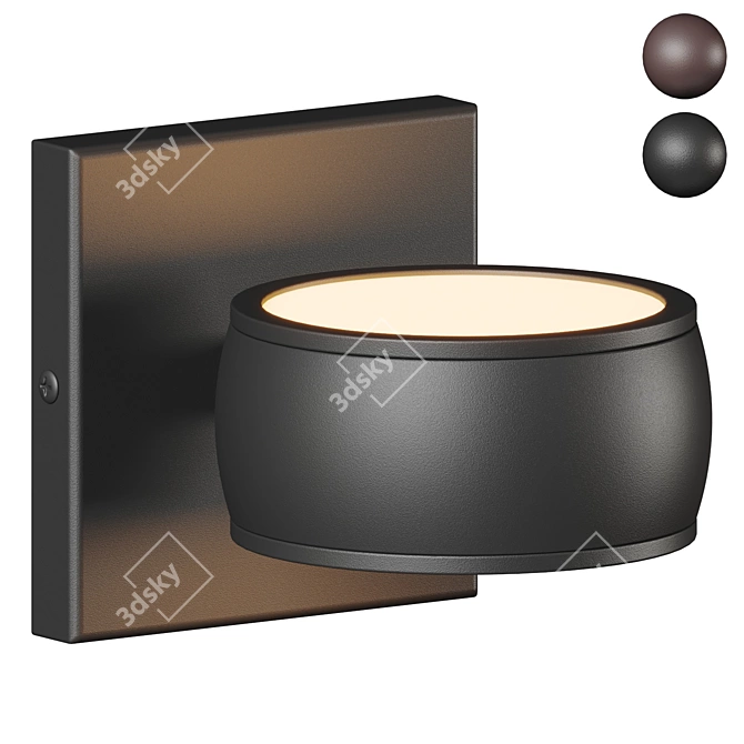 Enzo LED Wall Sconce: Modern Minimalism 3D model image 1