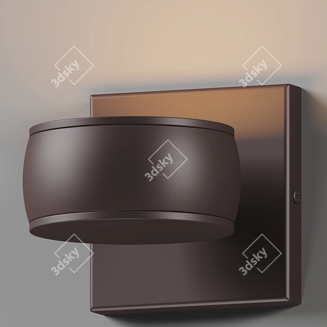 Enzo LED Wall Sconce: Modern Minimalism 3D model image 2