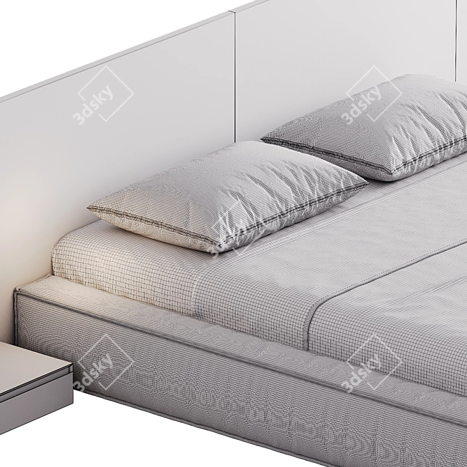 Double Bed 09 | 3Ds Max | OBJ | Corona 3D model image 5