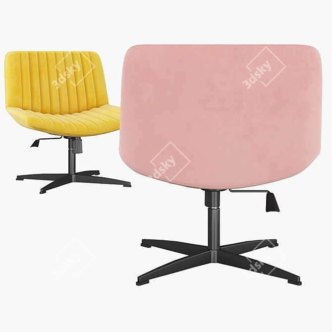 Dual Color Computer Chair with Two Models 3D model image 3