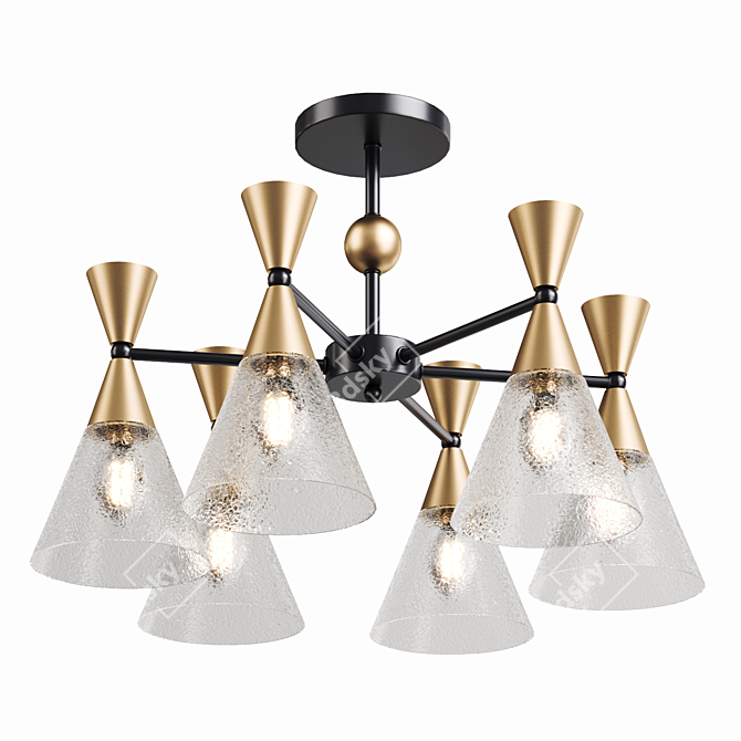 Traditional Pendant Light Fixture 3D model image 3