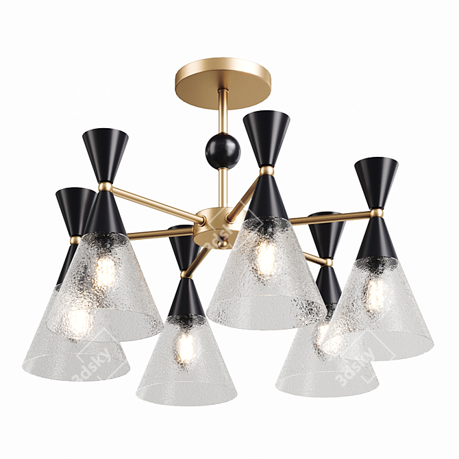 Traditional Pendant Light Fixture 3D model image 4