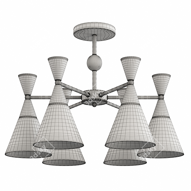 Traditional Pendant Light Fixture 3D model image 5