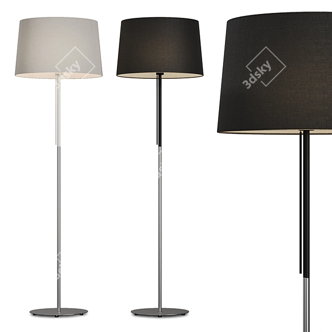 Elegant Volta Floor Lamp 3D model image 1