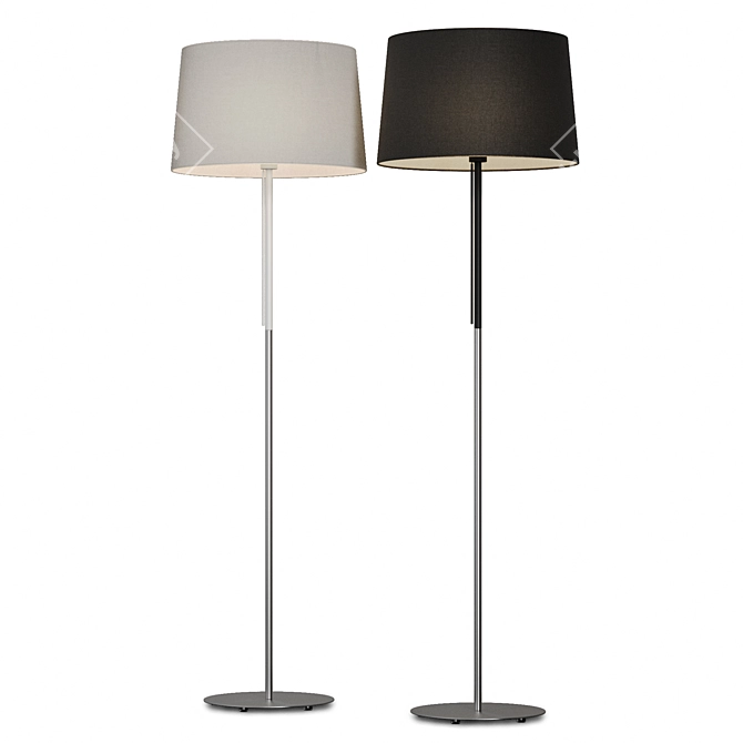 Elegant Volta Floor Lamp 3D model image 3