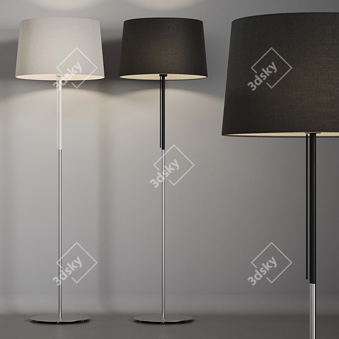 Elegant Volta Floor Lamp 3D model image 5